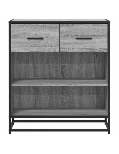 Credenza Grigio Sonoma 68x35x76 cm in Legno Multistrato