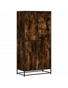 Credenza Rovere Fumo 68x35x139 cm in Truciolato