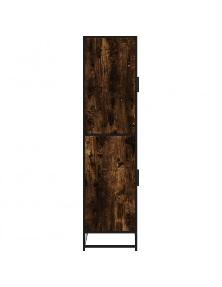 Credenza Rovere Fumo 68x35x139 cm in Truciolato