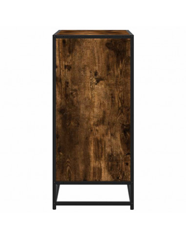 Credenza Rovere Fumo 68x35x76 cm in Legno Multistrato