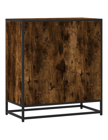 Credenza Rovere Fumo 68x35x76 cm in Legno Multistrato