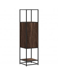 Credenza Rovere Marrone 35,5x35x139cm Legno Multistrato Metallo