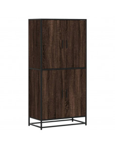 Credenza Rovere Marrone 68x35x139 cm in Truciolato