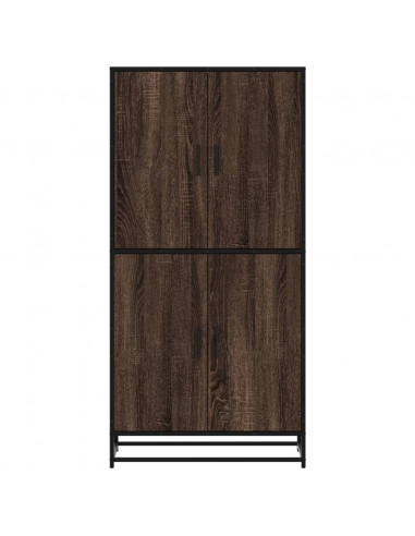 Credenza Rovere Marrone 68x35x139 cm in Truciolato