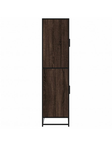 Credenza Rovere Marrone 68x35x139 cm in Truciolato