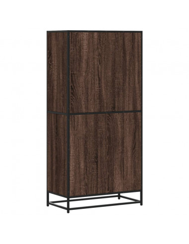 Credenza Rovere Marrone 68x35x139 cm in Truciolato