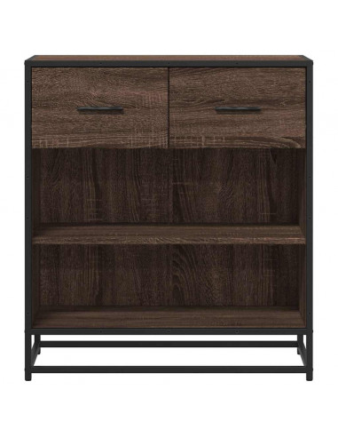 Credenza Rovere Marrone 68x35x76 cm in Legno Multistrato
