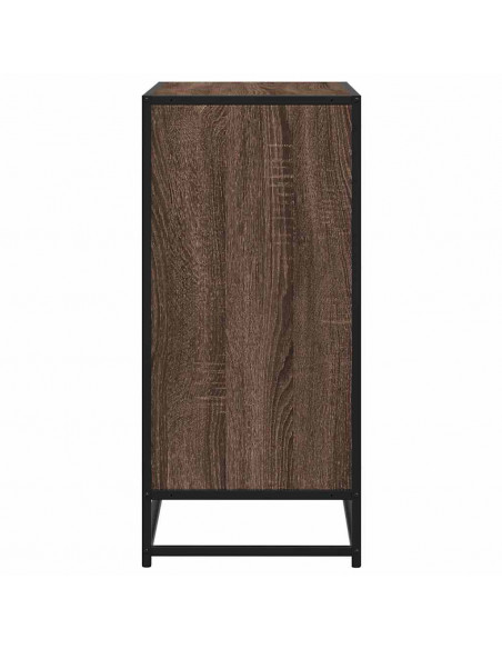 Credenza Rovere Marrone 68x35x76 cm in Legno Multistrato
