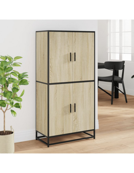 Credenza Rovere Sonoma 68x35x139 cm in Truciolato