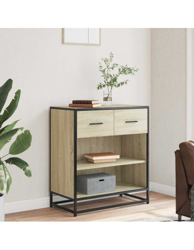 Credenza Rovere Sonoma 68x35x76 cm in Legno Multistrato