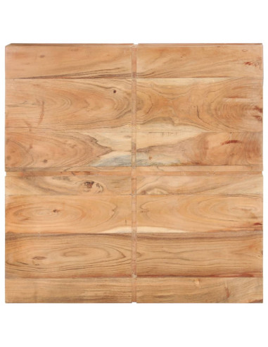 Tavolino da Caffè 80x80x28 cm in Legno Massello di Acacia