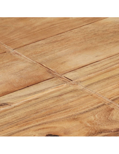 Tavolino da Caffè 80x80x28 cm in Legno Massello di Acacia