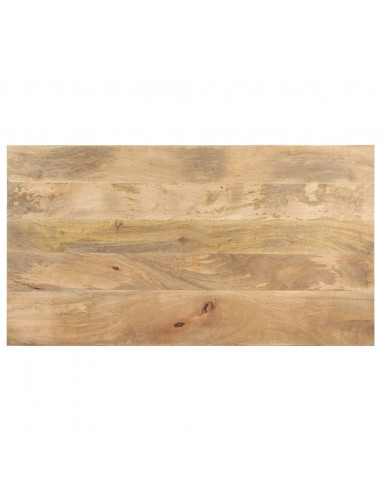 Tavolino da Caffè 110x60x35 cm in Legno Massello di Mango