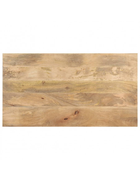 Tavolino da Caffè 110x60x35 cm in Legno Massello di Mango