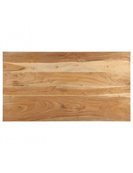 Tavolino da Caffè 110x60x35 cm in Legno Massello di Acacia