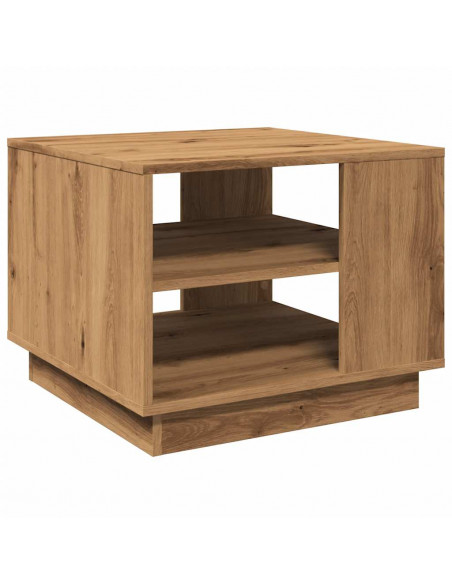 Tavolino da Salotto Artigianale 55x55x42 cm Legno Multistrato