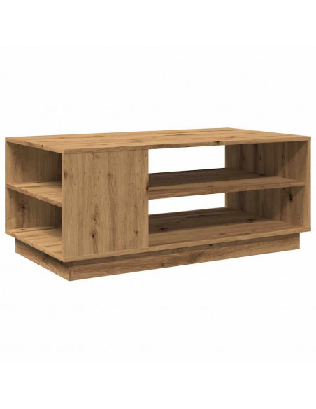 Tavolino da Salotto Artigianale 102x55x43 cm Legno Multistrato
