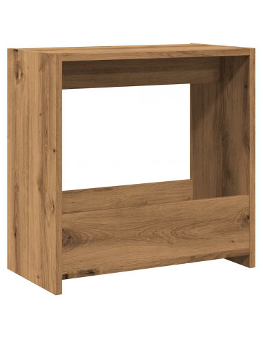 Tavolino Rovere Artigianale 50x26x50 cm in Legno Multistrato