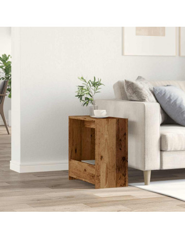 Tavolino Rovere Artigianale 50x26x50 cm in Legno Multistrato