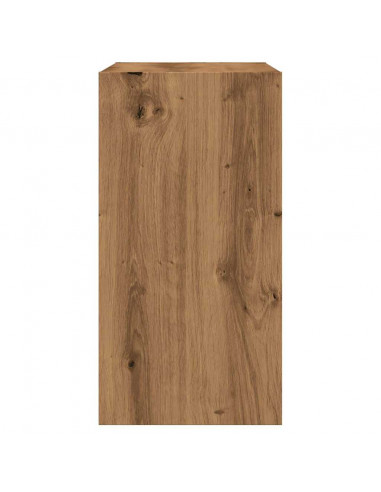 Tavolino Rovere Artigianale 50x26x50 cm in Legno Multistrato