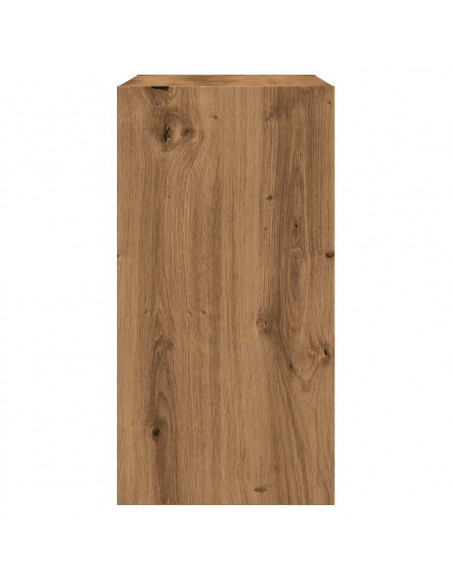 Tavolino Rovere Artigianale 50x26x50 cm in Legno Multistrato