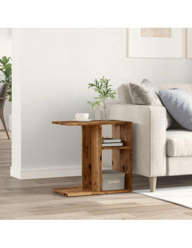 Tavolino Legno Vecchio 50x30x50 cm in Legno Multistrato