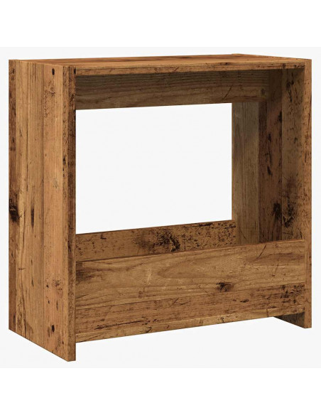 Tavolino Legno Vecchio 50x26x50 cm in Legno Multistrato