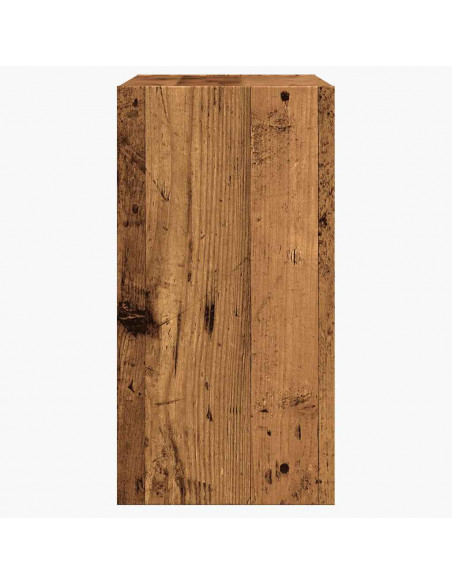 Tavolino Legno Vecchio 50x26x50 cm in Legno Multistrato