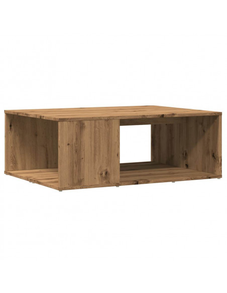 Tavolino da Salotto Rovere Artigianale 90x67x33 cm Truciolato