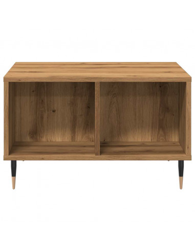 Tavolino da Salotto Rovere Artigianale 60x50x36,5cm Multistrato