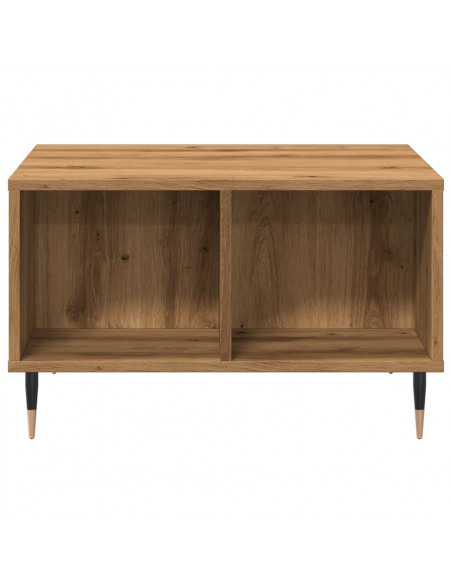 Tavolino da Salotto Rovere Artigianale 60x50x36,5cm Multistrato