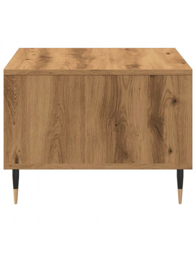 Tavolino da Salotto Rovere Artigianale 60x50x36,5cm Multistrato