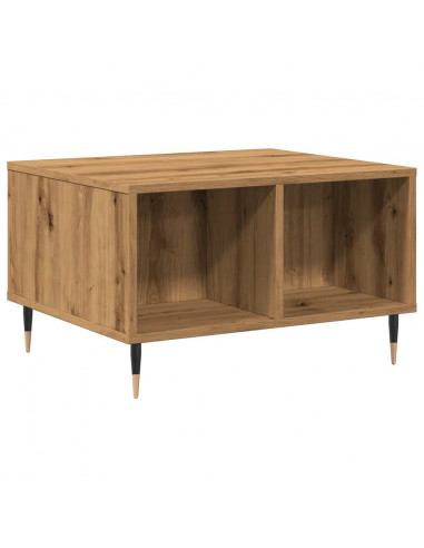 Tavolino da Salotto Rovere Artigianale 60x50x36,5cm Multistrato