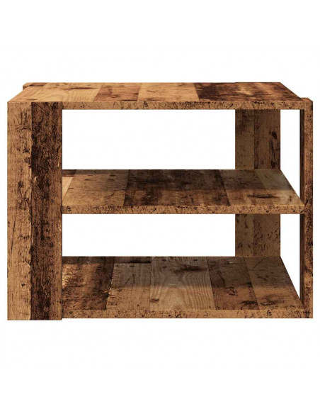 Tavolino da Salotto Legno Vecchio 58x58x40 cm Legno Multistrato