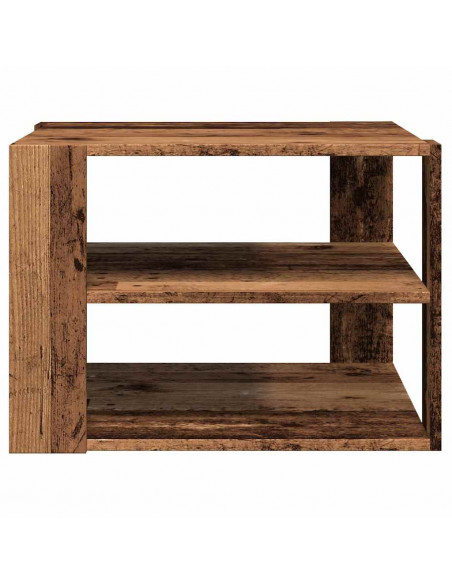 Tavolino da Salotto Legno Vecchio 58x58x40 cm Legno Multistrato