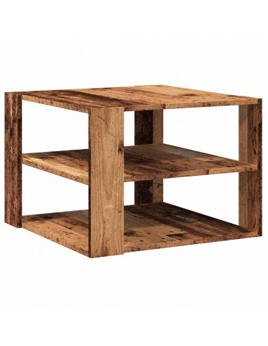 Tavolino da Salotto Legno Vecchio 58x58x40 cm Legno Multistrato