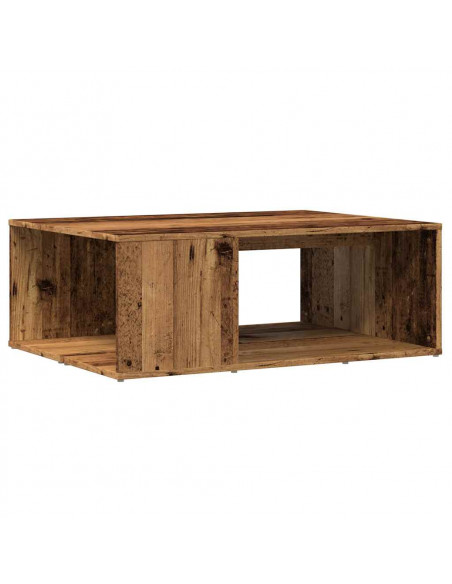 Tavolino da Salotto Legno Antico 90x67x33 cm in Truciolato