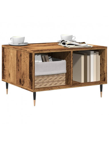 Tavolino da Salotto Legno Antico 60x50x36,5cm Legno Multistrato