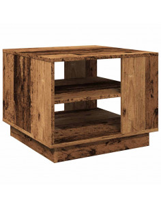Tavolino da Salotto Legno Antico 55x55x42 cm Legno Multistrato