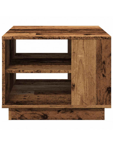 Tavolino da Salotto Legno Antico 55x55x42 cm Legno Multistrato