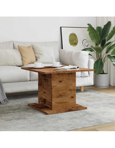 Tavolino da Salotto Legno Antico 55,5x55,5x40 cm in Truciolato