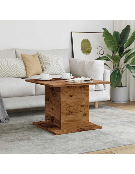 Tavolino da Salotto Legno Antico 55,5x55,5x40 cm in Truciolato