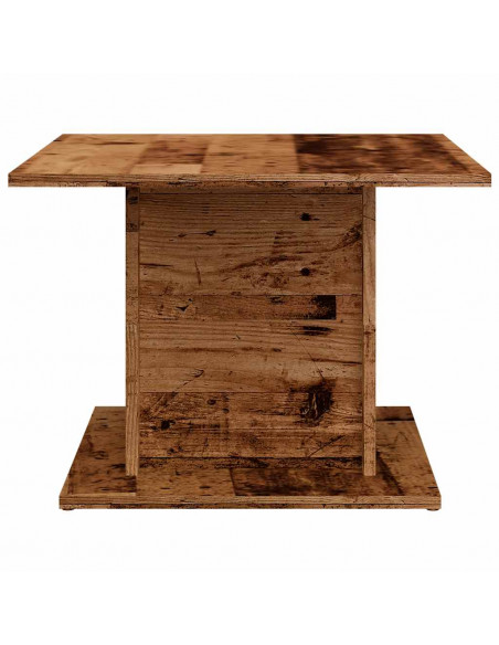 Tavolino da Salotto Legno Antico 55,5x55,5x40 cm in Truciolato