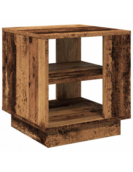 Tavolino da Salotto Legno Antico 40x40x43 cm Legno Multistrato