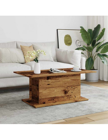 Tavolino da Salotto Legno Antico 102x55,5x40 cm in Truciolato