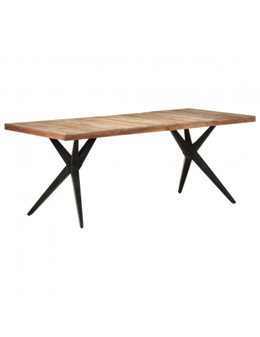 Tavolo da Pranzo 200x90x76 cm in Legno Massello di Recupero