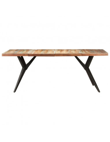 Tavolo da Pranzo 200x90x76 cm in Legno Massello di Recupero