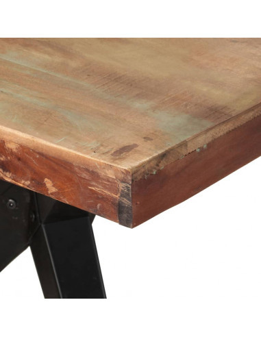 Tavolo da Pranzo 200x90x76 cm in Legno Massello di Recupero