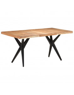 Tavolo da Pranzo 160x80x76 cm in Legno Massello di Acacia