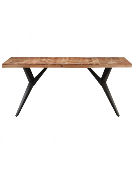 Tavolo da Pranzo 160x80x76 cm in Legno Massello di Acacia